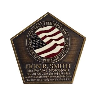 Northwest Territorial Mint Fort America Pentagon Concourse Challenge Coin Army